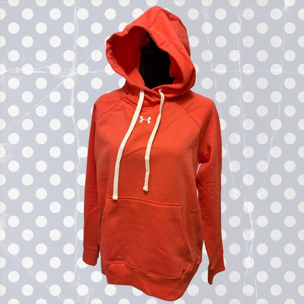 NWT Under-Armour Women's Orange and Pink Hoodie